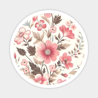 Pink Flowers Magnet